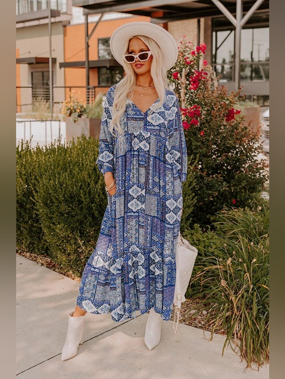 IN LOOM Boho Patchwork dress